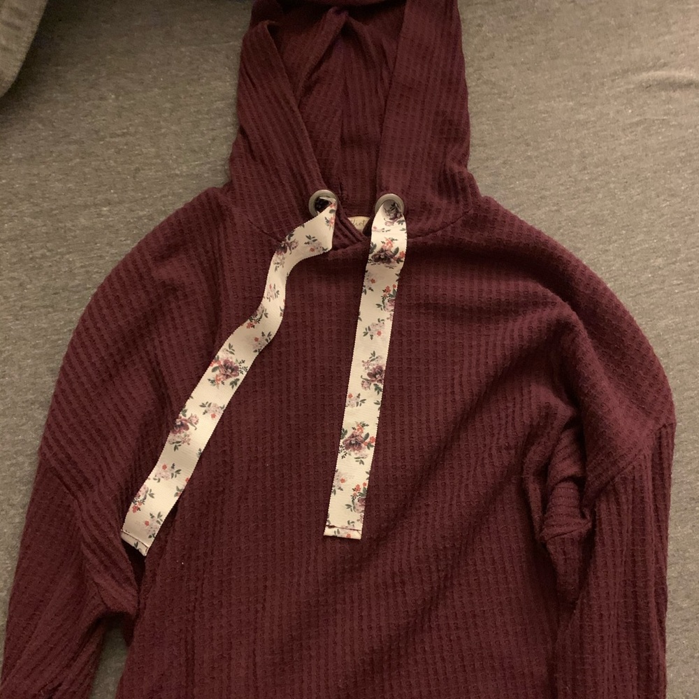 Floral hoodie. Size L